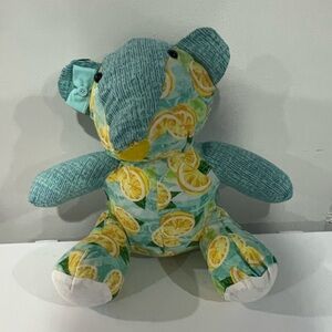 Lemon Print Teddy bear